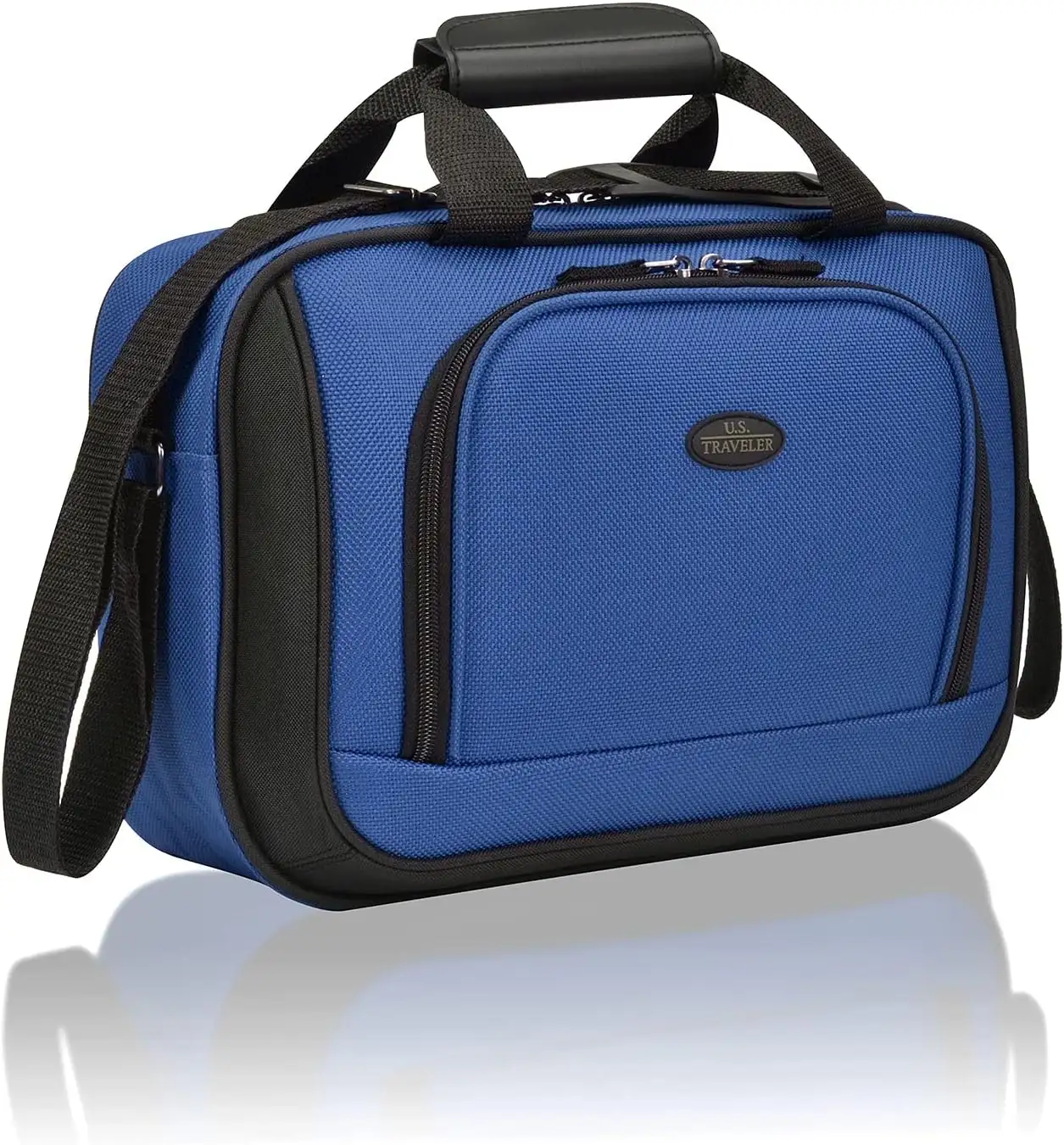 U.S. Traveler Rio Lightweight Carry-On Suitcase 20 Softside Expandable Design, Business and Travel, Blue, Set - 715HqMWV7hL._AC_SL1500_
